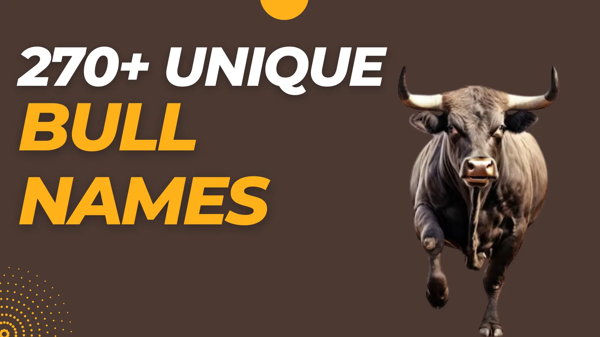 Best Bull Names